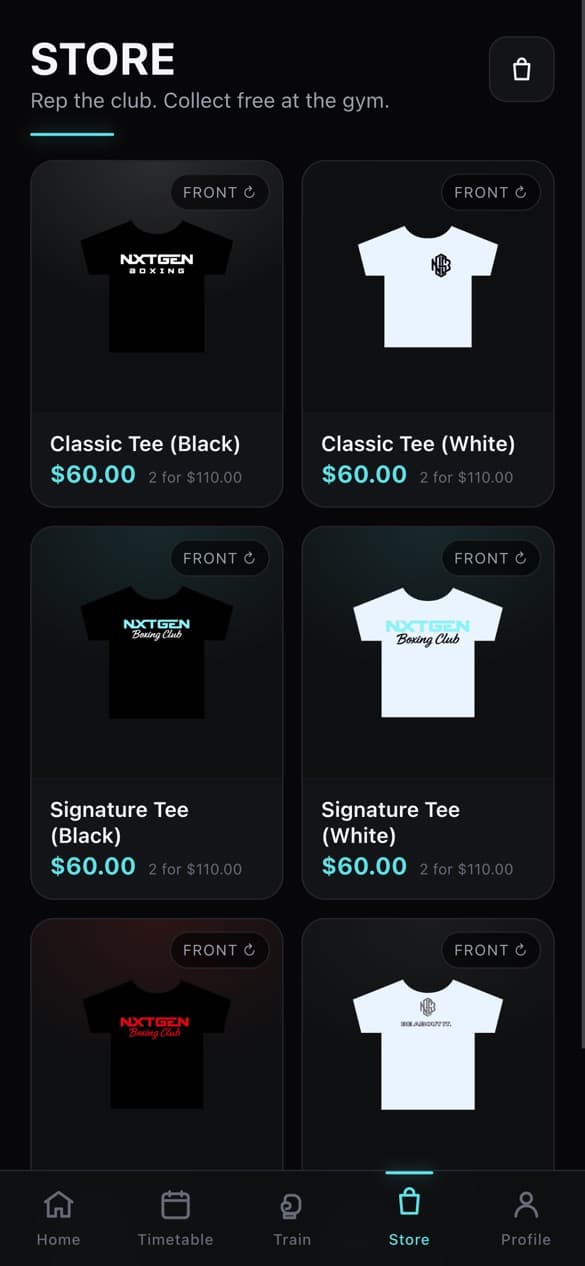 Club merch store
